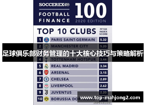 足球俱乐部财务管理的十大核心技巧与策略解析